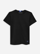 Black 100% Cotton Casual Tee With Detailing