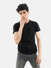 Black Basic Crew Neck T-Shirt
