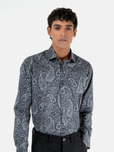 Black Large Paisley Printed shirt