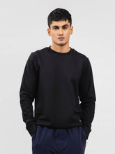 Black Long Sleeve Crewneck Sweatshirt