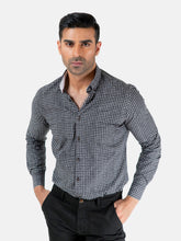 Black Printed Button Down Shirt