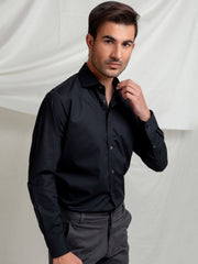Black Super Fine Formal Shirt