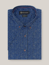 Black & Blue Printed Half Sleeve Shirt