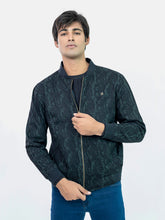 Black & Green Wool Blended Bomber Jacket - Limited Edition