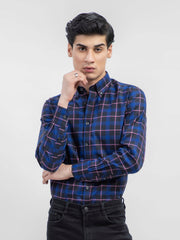 Black & Navy Blue Checkered Shirt