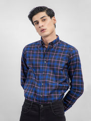Black & Navy Blue Checkered Shirt