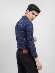 Black & Navy Blue Checkered Shirt