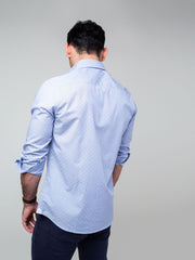 Blue Fine Striped Shirt