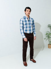 Blue & Green Bold Checkered Shirt