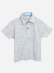 Blue Inject Pique Polo Shirt