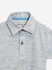 Blue Inject Pique Polo Shirt