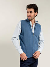 Blue Light Sleeveless Zipper