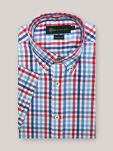 Blue & Red Gingham Half Sleeve Shirt