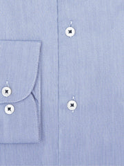 Blue Dobby Structured Formal Shirt - Luxe