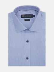 Blue Houndstooth Formal Shirt