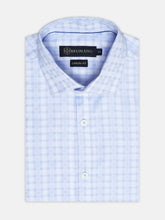 Blue & White Checkered Formal Shirt
