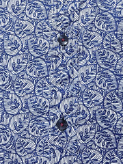 Blue Abstract Printed Shirt