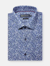 Blue Abstract Printed Shirt