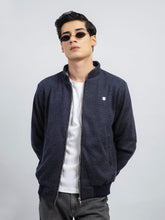 Blue & Grey Wool Harrington Jacket - Limited Edition