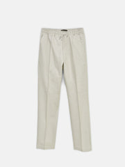 Beige Linen Blended Casual Pajama - Women