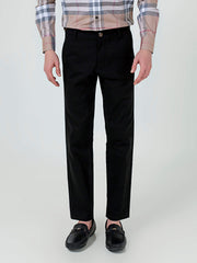 Black Slimfit Chino With Gurkha Style Buttons