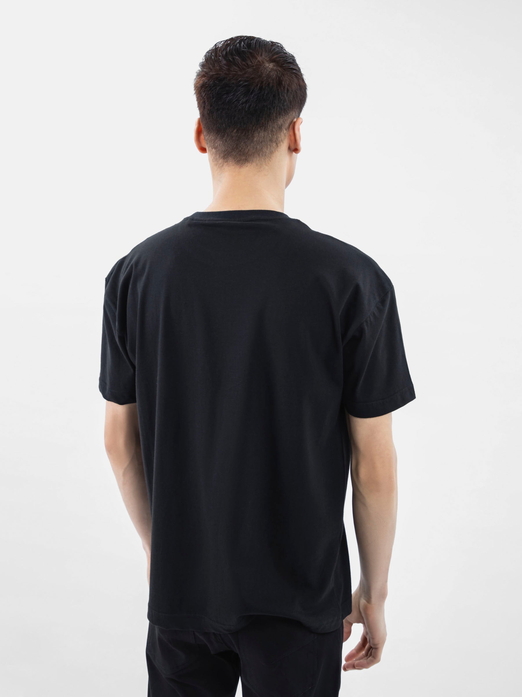 Black Over-Sized Printed T-Shirt