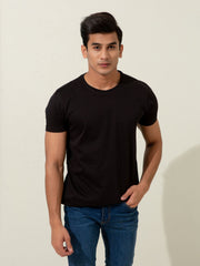 Basic Black Crew Neck T-shirt