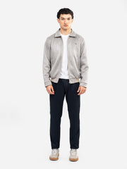 Beige Suede Casual Collar Jacket