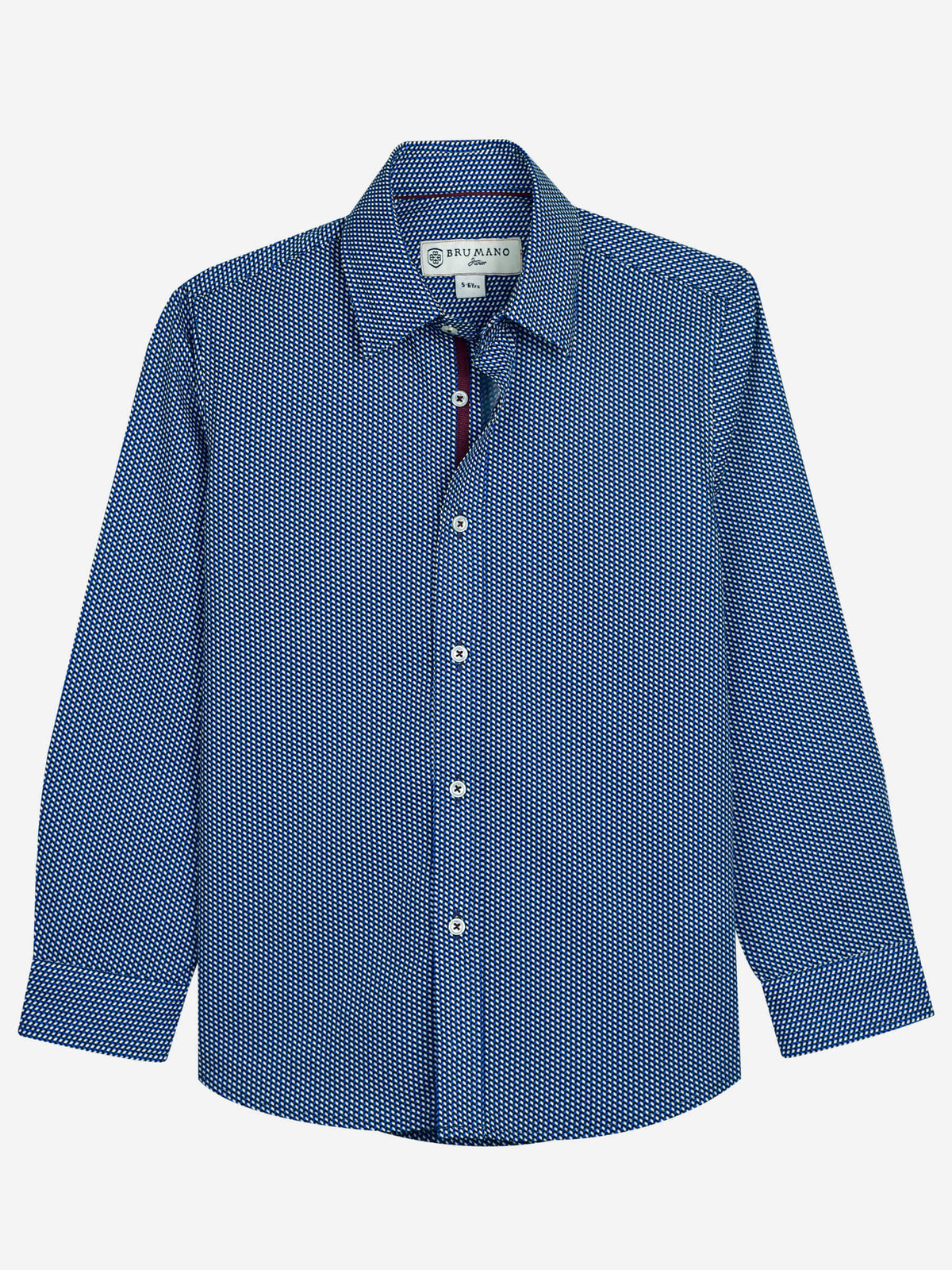 Black & Blue Printed Casual Long Sleeve Shirt