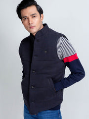 Black Knitted Sleeveless Vest