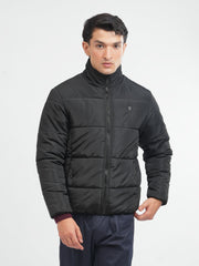 Black Quilted Puffer Jacket