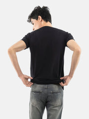 Black Basic Crew Neck T-Shirt