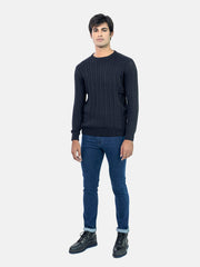 Black Cable Knitted Jumper