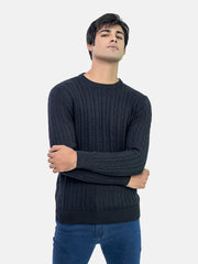 Black Cable Knitted Jumper