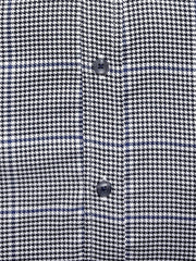 Black Houndstooth Formal Shirt