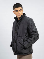 Black Quilted Puffer Jacket