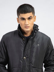 Black Quilted Puffer Jacket