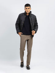 Black Quilted Puffer Jacket