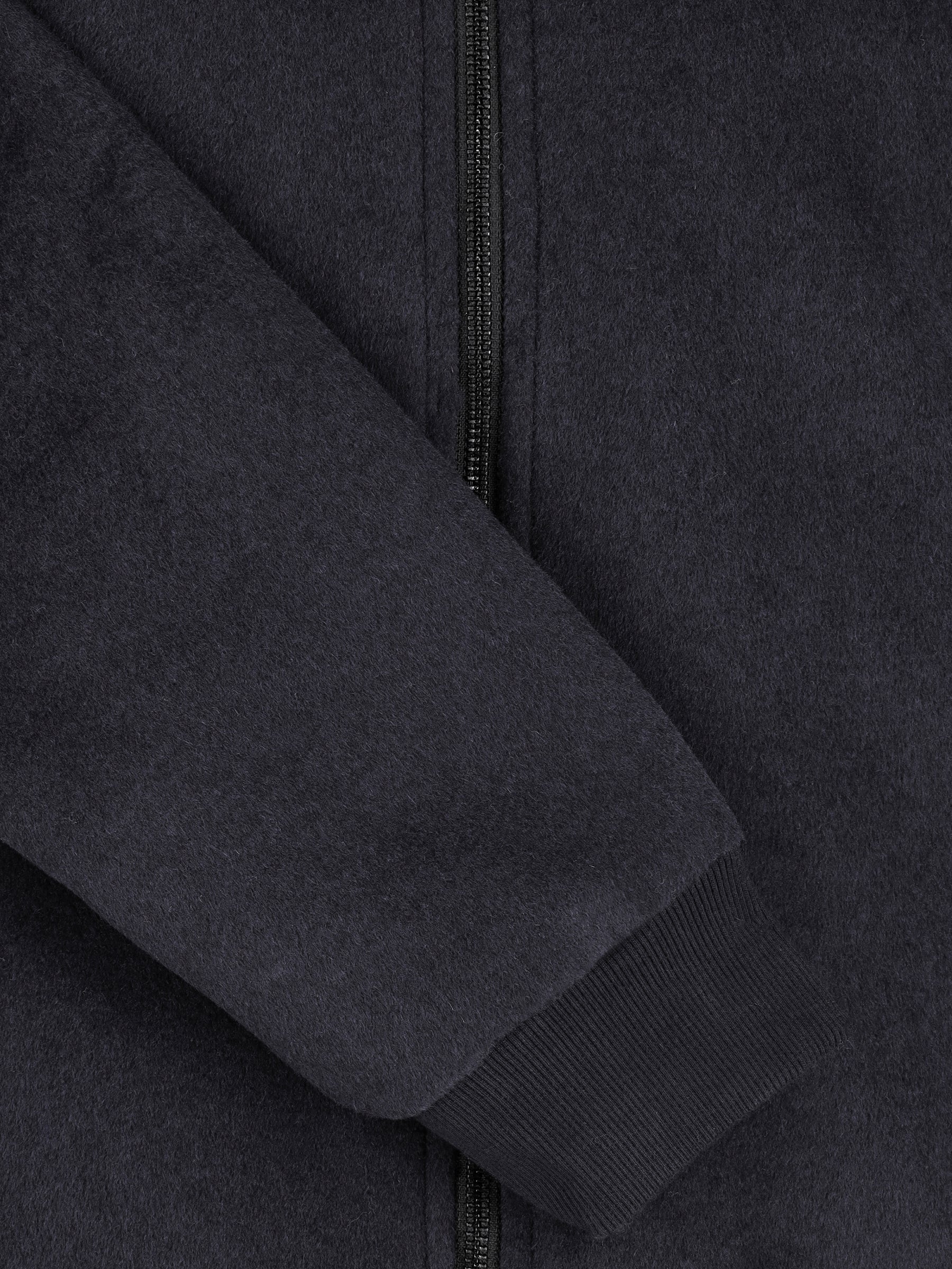 Black Wool Bomber Jacket - Limited Edition