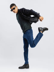 Black Wool Bomber Jacket - Limited Edition