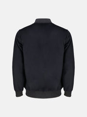 Black Wool Bomber Light Weight Jacket