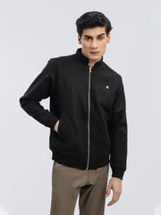 Black Wool Harrington Jacket - Limited Edition