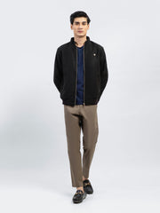 Black Wool Harrington Jacket - Limited Edition
