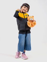 Black & Yellow Quilted Sporty Casual Gilet - Unisex