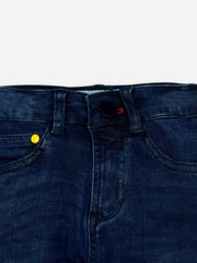 Blue Faded Modal Slimfit Casual Jeans