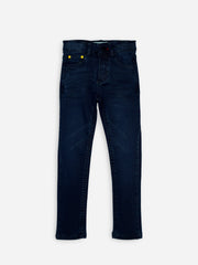 Blue Faded Modal Slimfit Casual Jeans