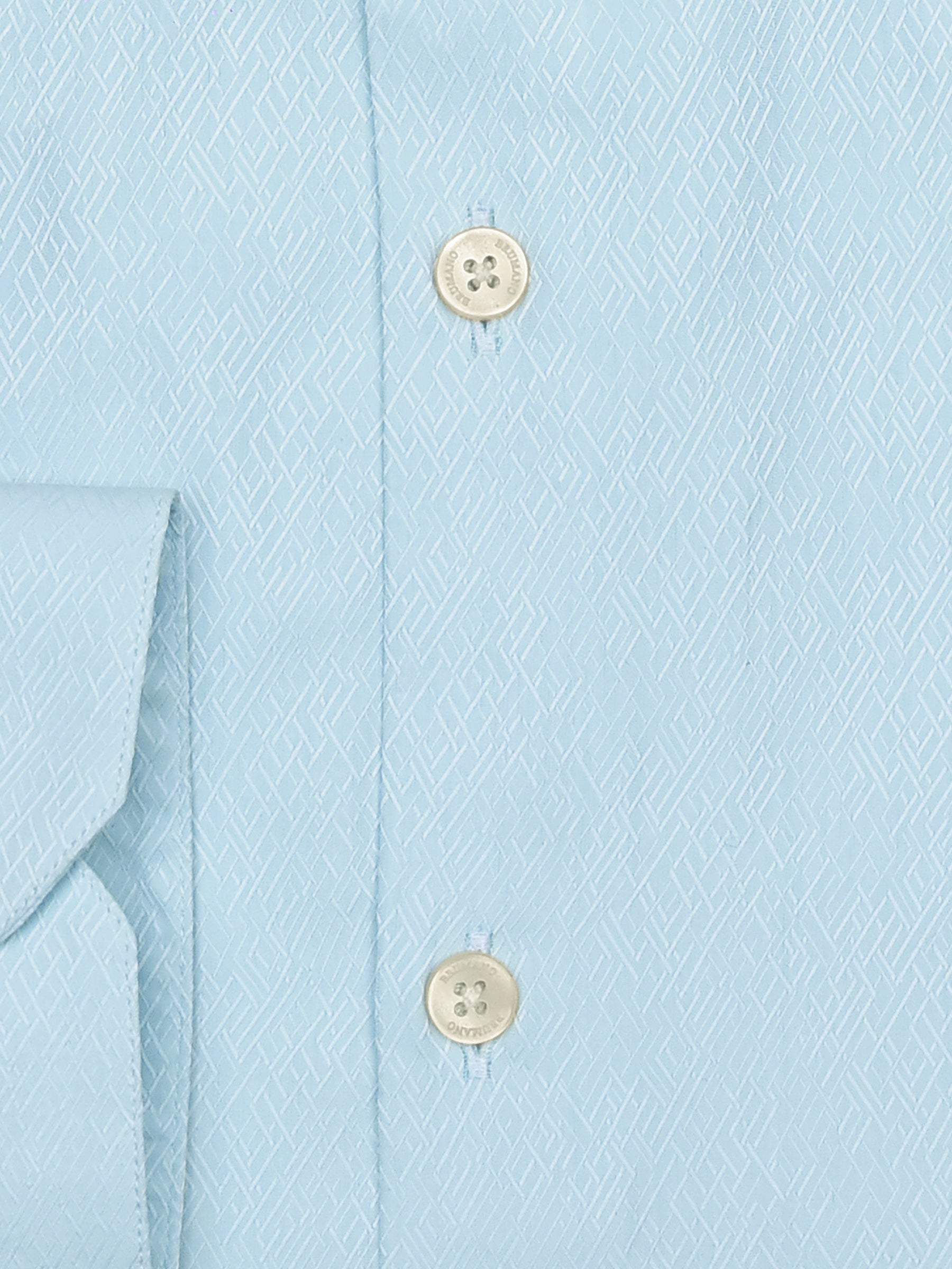 Blue Jacquard Patterned Silk Shirt