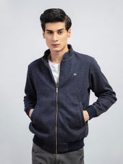 Blue & Grey Wool Harrington Jacket - Limited Edition