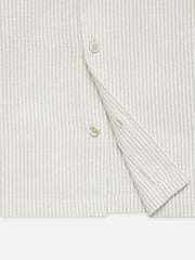 Beige Seersucked Casual Cuban Collar Shirt - Junior